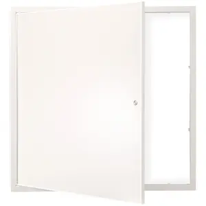 VEVOR Access Panel for Drywall & Ceiling,  16 x 16 Inch Plumbing Access Panels, Reinforced Access Door, Heavy-Duty Steel Wall Hole Cover, Easy Install Removable Hinged Panel for Wiring & Cables, Silver