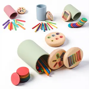 Silicone Sorting Bucket for Shape and Color Classification, Interactive 18m+ Baby Educational Toy, Engaging Stacking and Inserting Action