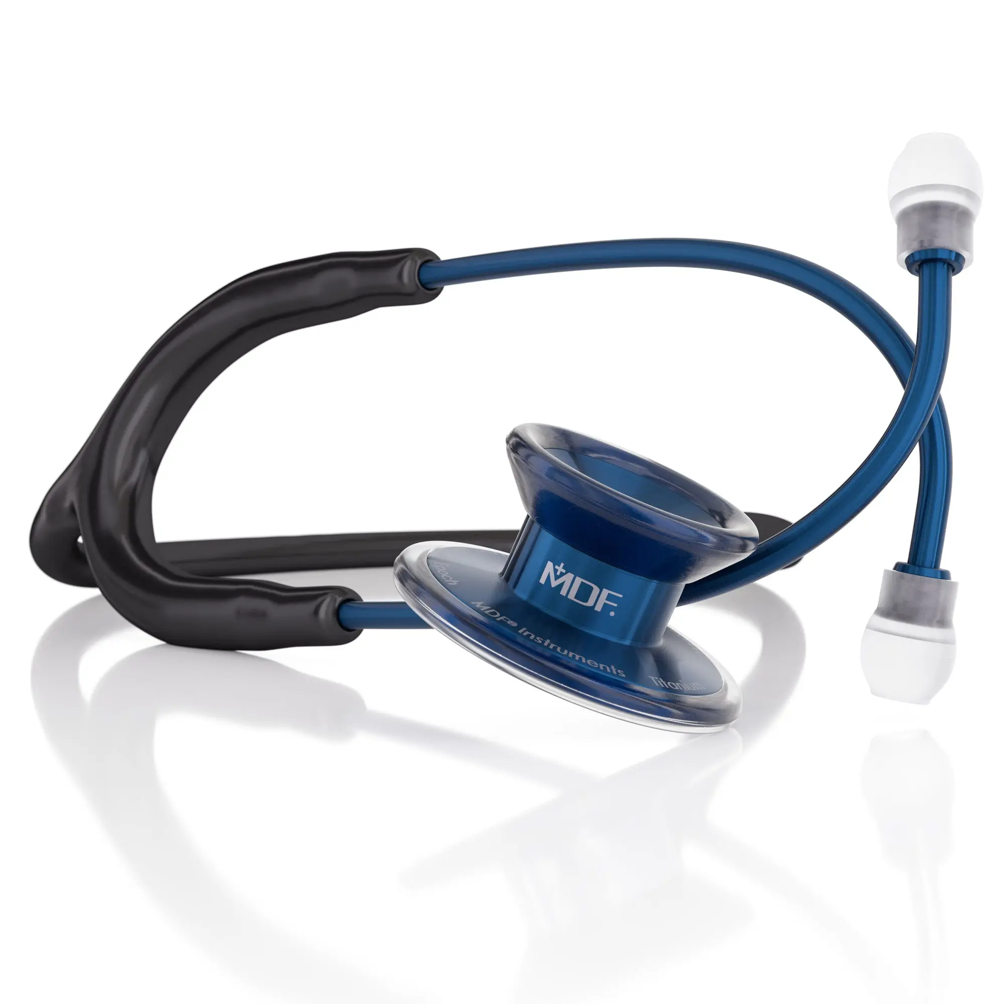 MD One® Epoch® Titanium Adult Stethoscope - Black/Capridium