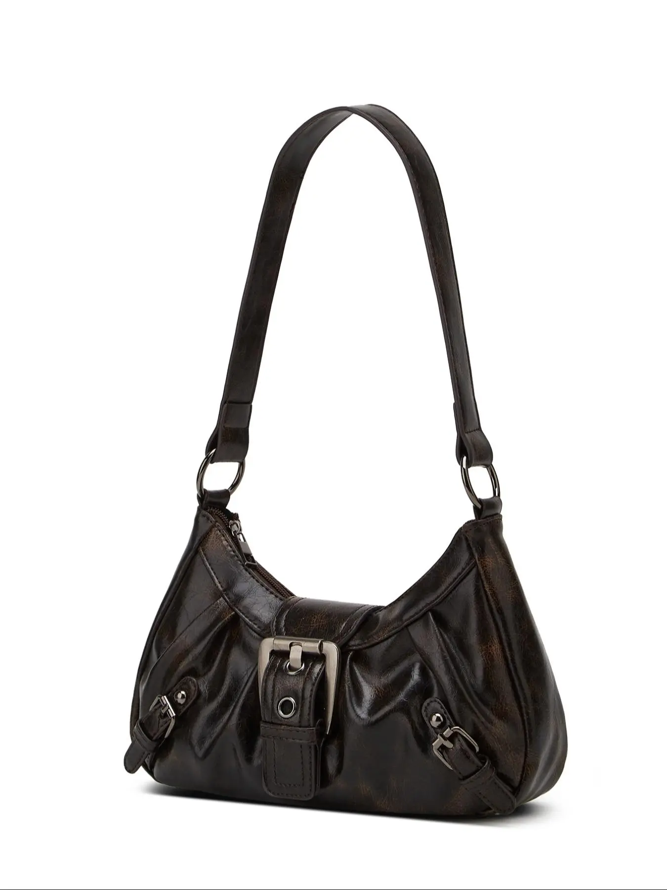 New Women's Underarm Small Design Vintage Simple Versatile Commuter Motorcycle Bag, Casual Crossbody Bags, Handbag Shoulder Bag, Suitable for Shopping Daily Commuting