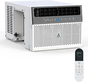 6000 BTU U-Shaped Window AC Unit, Smart Wi-Fi Remote Control, 6-Mode Ultra-Quiet Energy-Efficient Air Conditioner with Washable Filter, Cools Up to 269 Sq Ft, for Home or Office, Window Ac Units