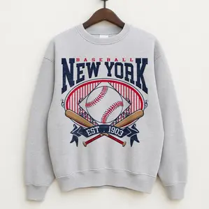 Retro New York Baseball Team Est 1903 Crewneck Shirt, New York Baseball Sweatshirt Gift Tee, Baseball Us, Baseball Lovers, Game Day Hoodie