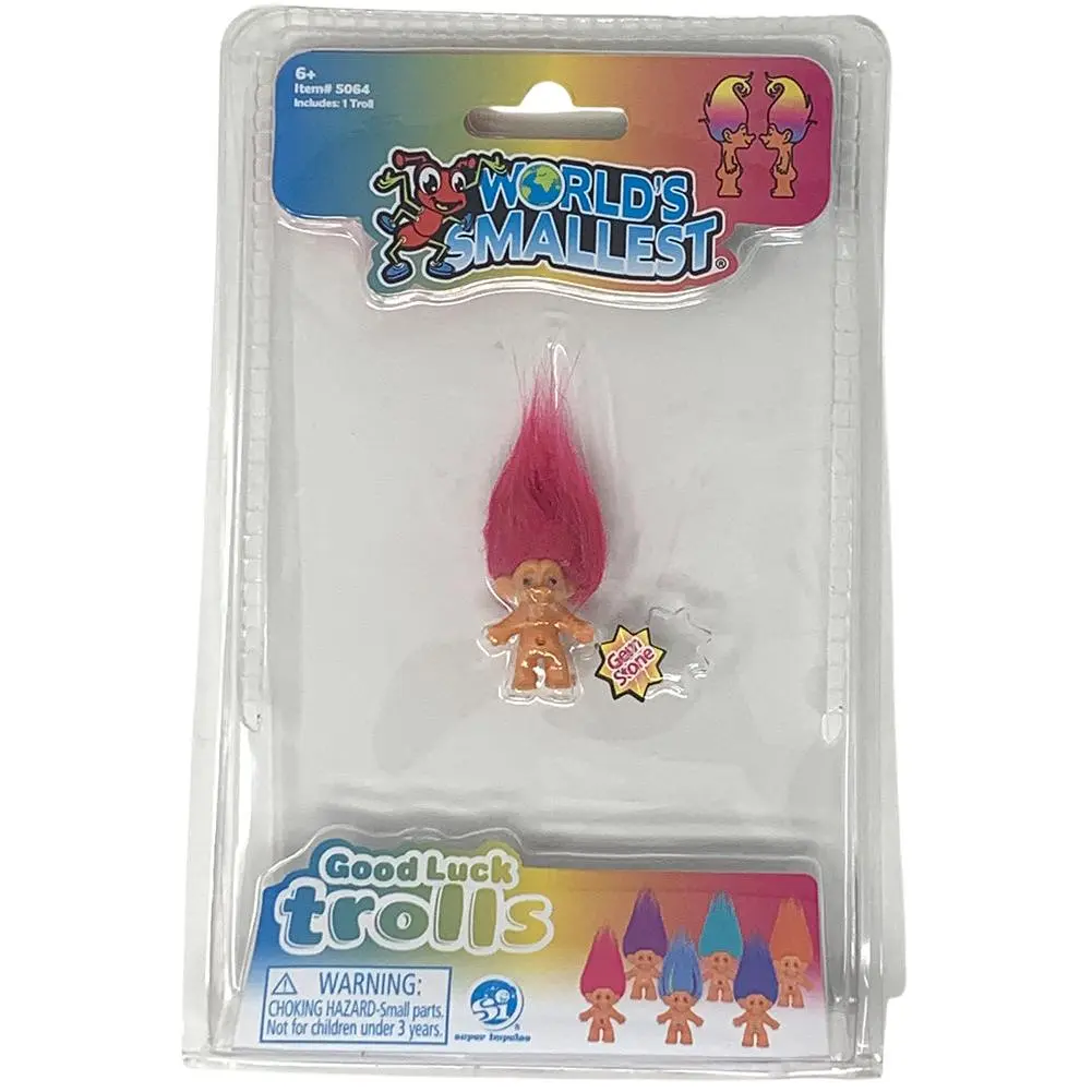 World's Smallest Trolls - Pink Hair