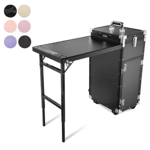 Byootique Rolling Manicure Table Nail Desk Workstation Polish Trolley Byootique Rolling Manicure Table Nail Desk Workstation Polish Trolley