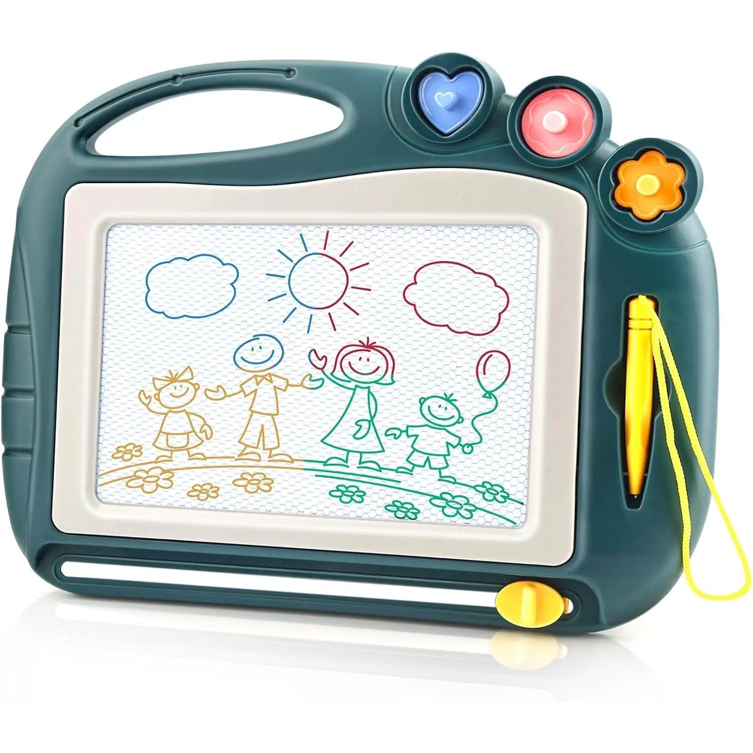SQ-ITC002 Magnetic Drawing Board - Unisex Educational Kids' Art Sketch Pad for 1-3 Year Olds, Creative Play Toy, Best Gift for Girl for Birthday Holidays (Easter, Christmas, Halloween)