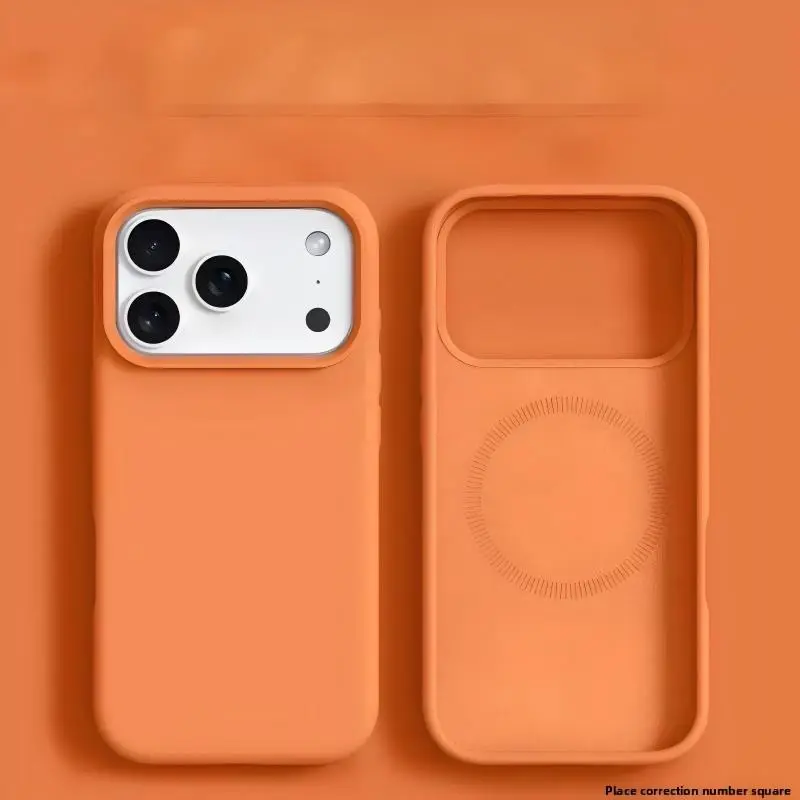 Soft Liquid Silicone Magnetic Smartphone Case for iPhone 12-17 Series, Shockproof Anti-Drop Shield Protection Accessories with Strong Magnetic Hold for Wireless Compatibility, Back to School Essential
