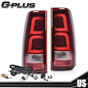 Fit For 1999-2006 Chevy Silverado RED LED Tail Lights Brake Lamps w/ Harness LH+RH 2pcs G-PLUS Fit For 1999-2006 Chevy Silverado RED LED Tail Lights Brake Lamps w/ Harness LH+RH 2pcs G-PLUS