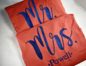 Custom Bride and Groom Beach Towels, Embroidered pool chair covers, Wedding shower Gift, Beach Bag, Vacation towel,