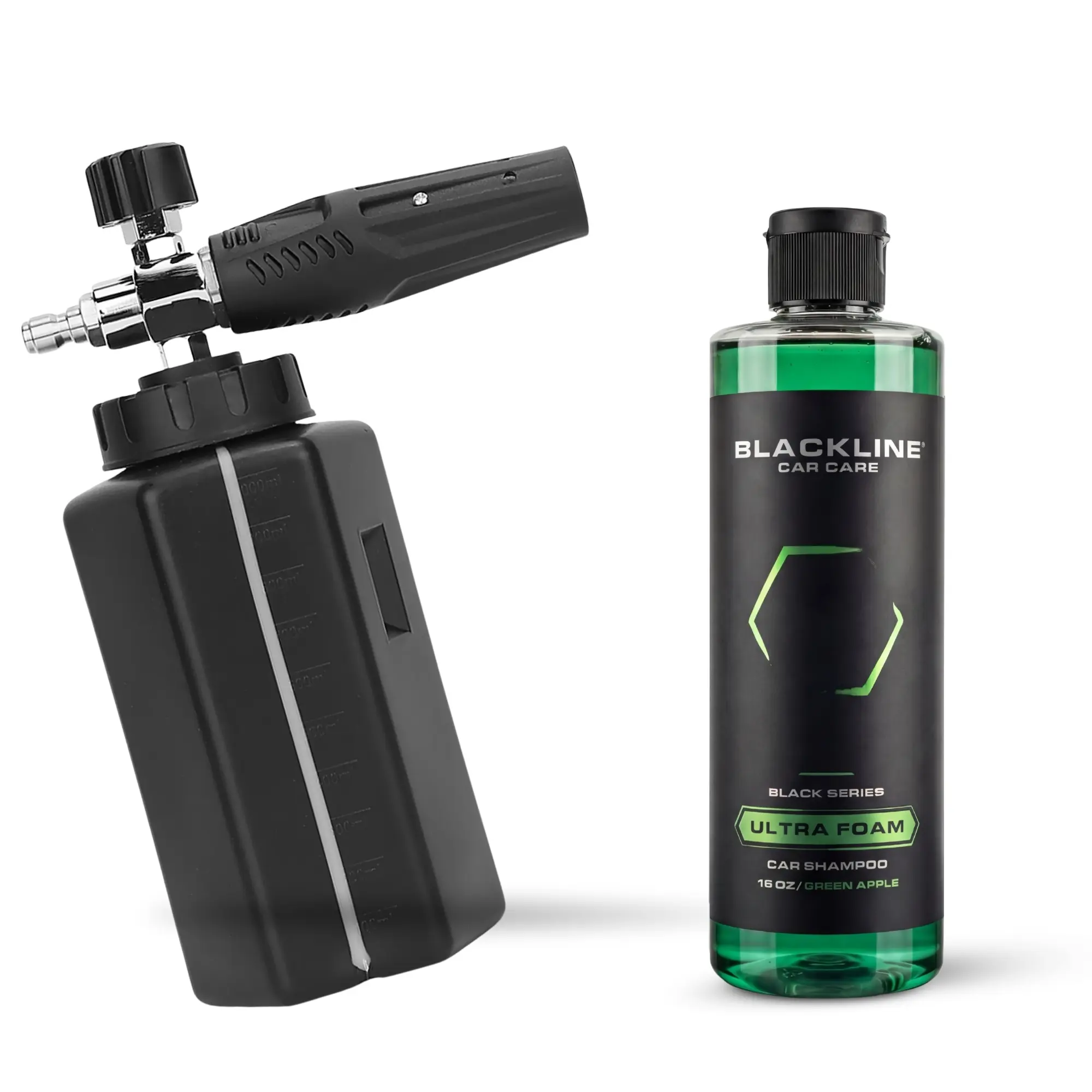 BLACKLINE Foam Cannon Bundle – Foam Cannon Kit with Ultra Foam Soap for Thick Suds, Safer Washing, and a High-Foam Car Wash Experience