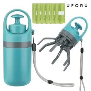 UFORU Portable Dog Poop Cleaner with Leash Clip, Waste Bag Dispenser, and Scoop – a must-have for dog walks! This portable pet waste cleaner includes 6 poop bags, a waste bag dispenser, and a scoop#SummerWins#DFYD