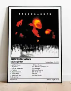 SOUNDGARDEN - Superunknown | Music Album Cover Print Poster | A4, A3, A2 & A1