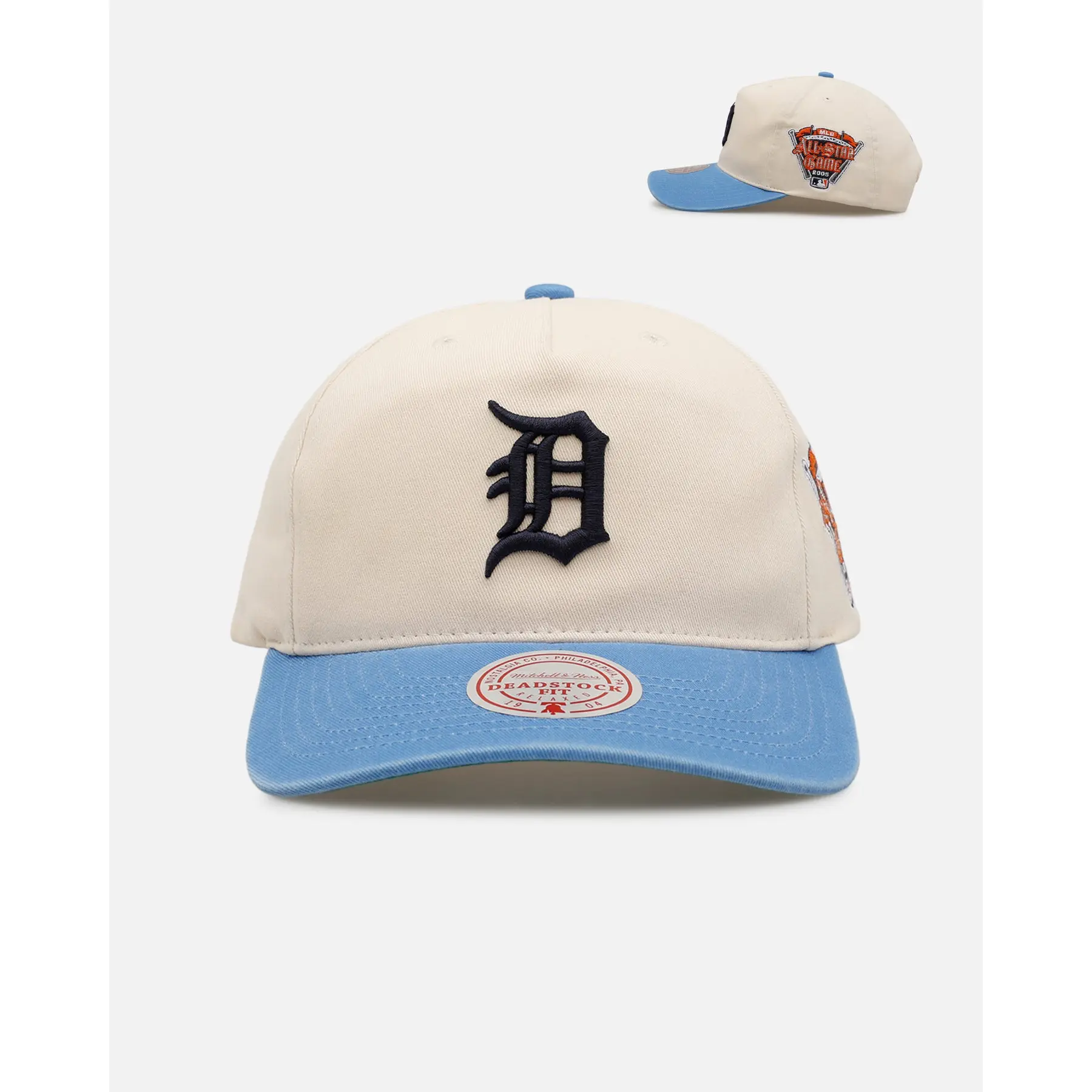 Mitchell & Ness Detroit Tigers 'Washed Cotton' Deadstock Snapback Off White