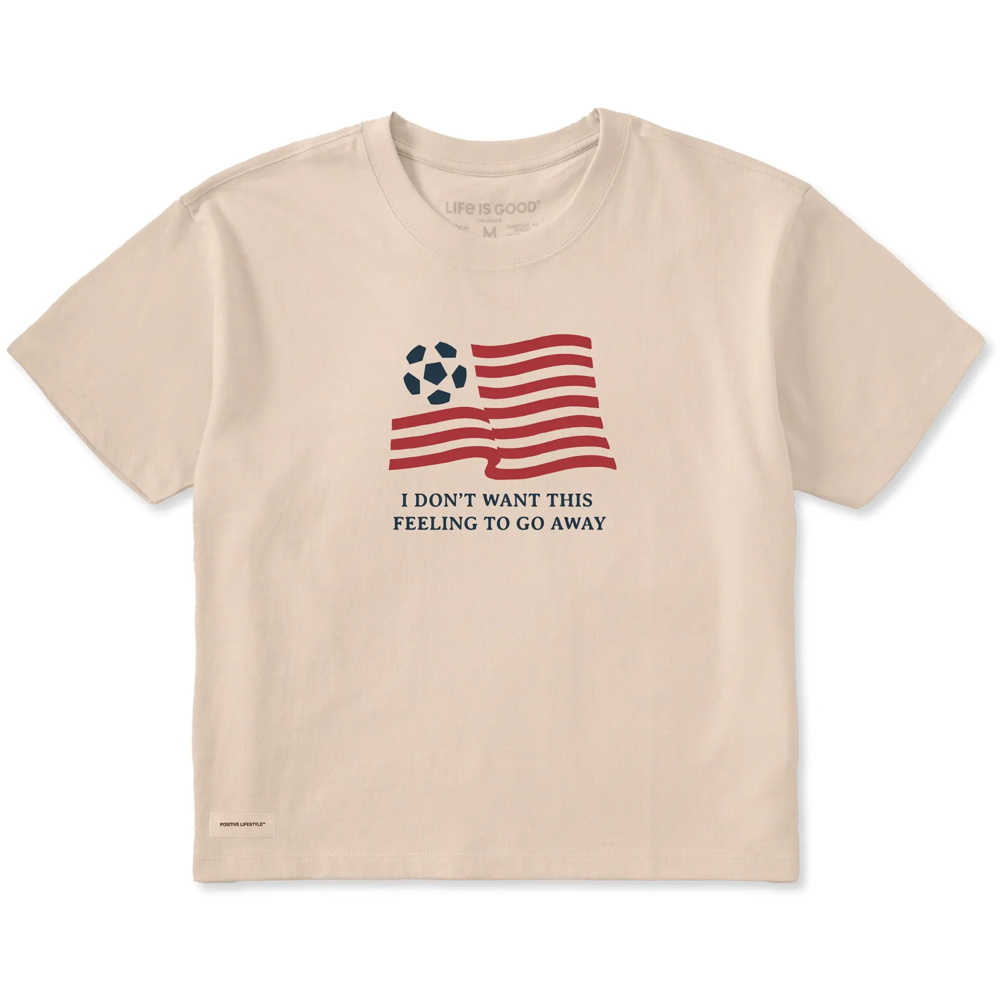 Women's I Don't Want This Feeling To Go Away Short Sleeve Crusher Boxy Tee