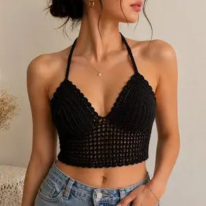 NirGlow Handmade Crochet Halter Top
