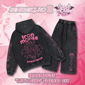 "Lets Sing" Ironmouse Apparel Set (Acid Black)