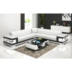 Winscombe Modern Leather Sectional with Storage