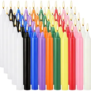 Spell Candles 100 Pack Bulk - 4 Inch Colored Mini Taper Candles for Rituals,  &  Altar, Unscented Candles Compatible with Chime Holders, Prayer, Meditation, Birthday Decor