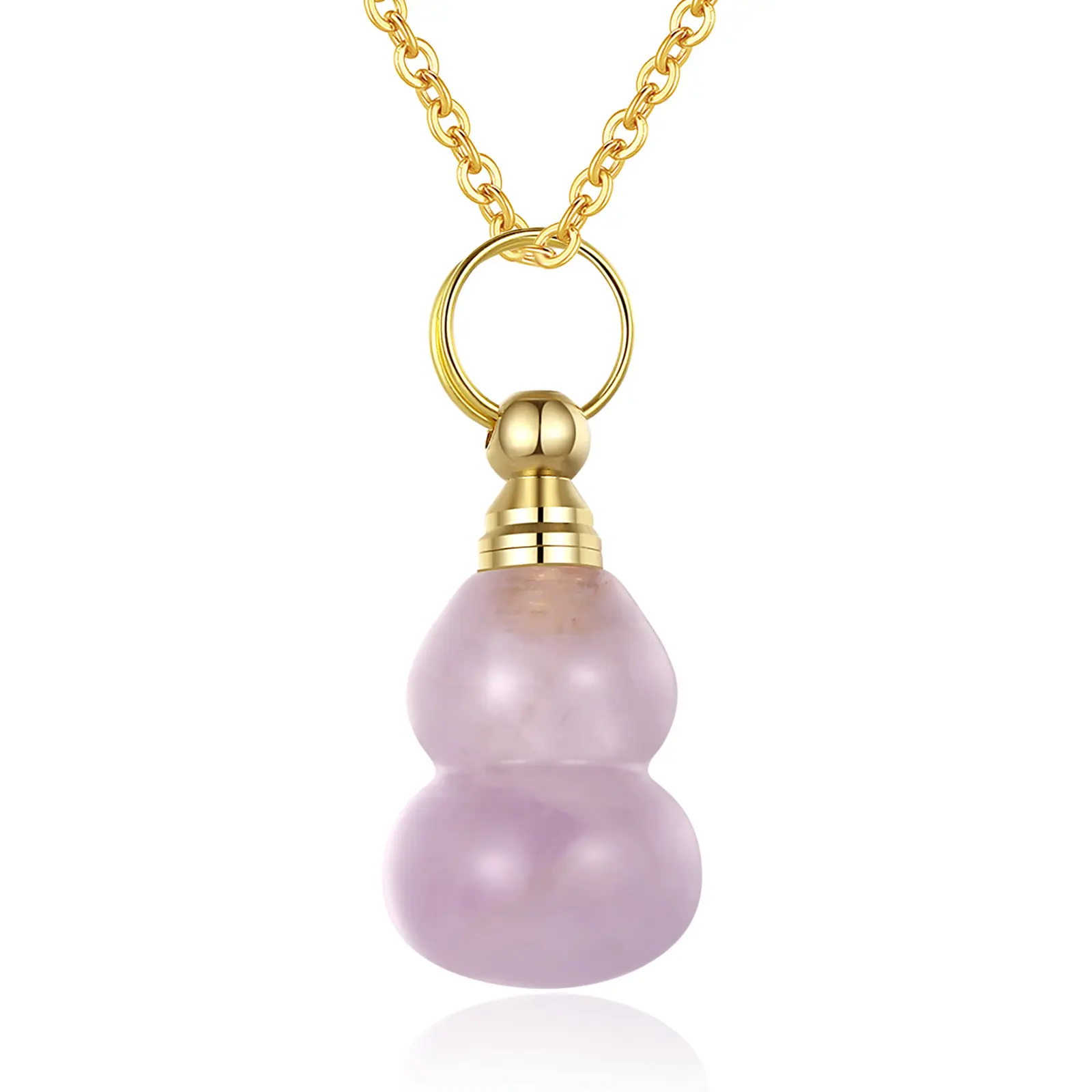 Style 9 Pink Quartz Gourd Shape