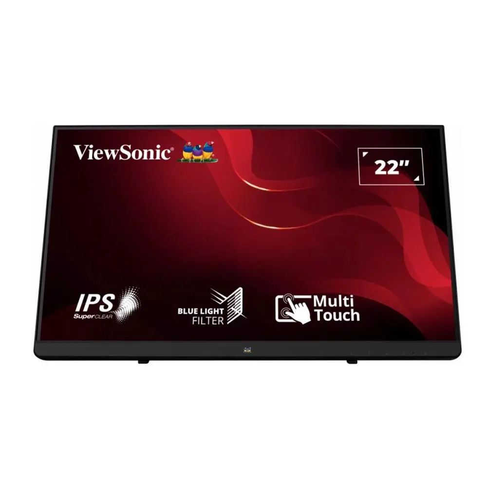 ViewSonic TD2230 21.5” Viewable Full HD 10-Point Multi-Touch Monitor, 1920x1080 Resolution, Intuitive Responsive Design for Effortless Touch Experience, Frameless