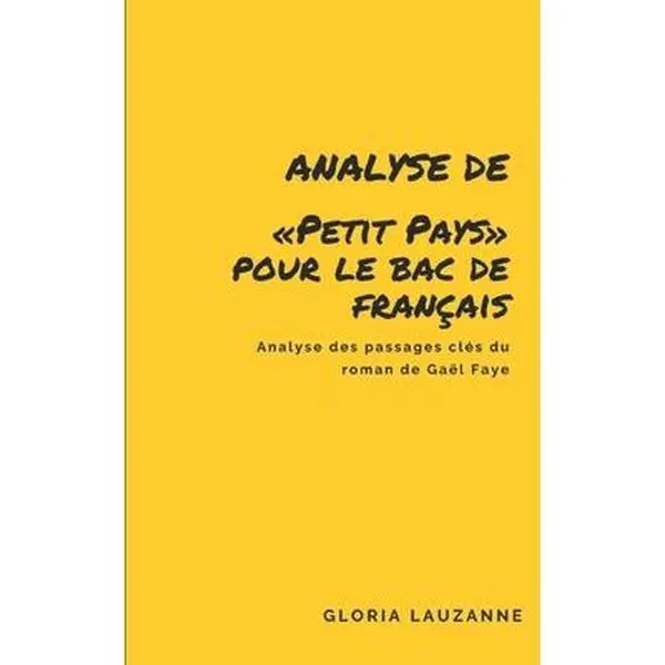USED-Analyse de Petit Pays pour le Bac de fran?ais: Analyse des passages cl?s du roman de Ga?l Faye by Lauzanne, Gloria (Paperback)