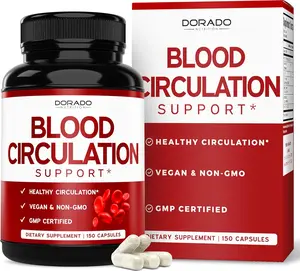 Blood Circulation Supplement Capsules for Leg Vein Support with Diosmin for Varicose Veins Spider Veins Blood Flow Improvement Circulatory Health Support Vegan Non GMO for Men Women 150 Capsules
