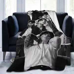 Soft Funny Throw Blanket Cute Blanket Jungkooks Throw Flannel Blankets For Bed Sofa Couch Living Room Warm Fleece Air Conditioner Quilt Gifts soft flannel sofa sofa blanket decor blanket