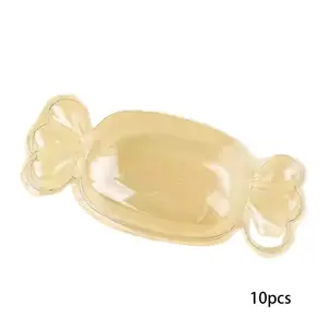 10pcs Ice Cream Mousse Dessert Cake Packaging Box, Disposable Transparent Plastic Candy Mold Boxes, Ideal for Party Favors & Gifts