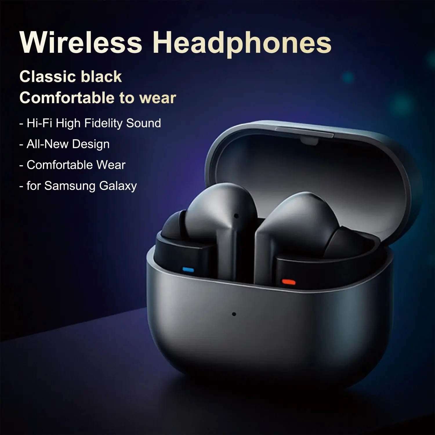 Noise-cancelling Wireless Earphones Bluetooth 5.3 Chip Long Battery Life Low Latency High-quality Audio In-ear Earphones Wireless Earbuds For Samsung Galaxy Wireless Chargeable Headphones