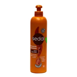 Sedal Keratin Haircare Cream with Almond Oil - 300ml Styling Cream for Dry Hair, Keratin Deep Repair, Hydrating Instant Restoration, Heat Protection, Sealing Ends