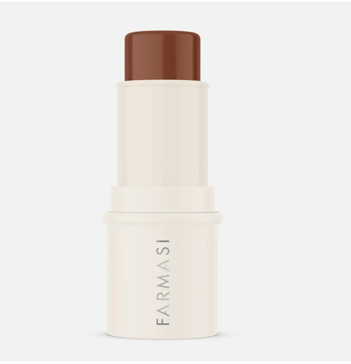 FARMASI Makeup Bronzer Stick - Color Smize, 0.16 Oz, Coconut Oil Infused, Fragrance Free, Alcohol Free, Vitamin-Rich Blendable Face Contours Stick for Beauty & Personal Care (Single Item), Cream Texture, Dermatested, Synthetic Fragrance-Free