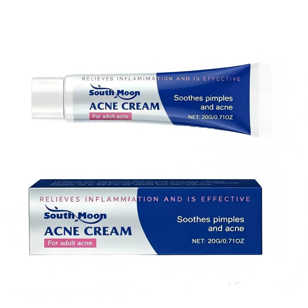 Herbal Acne Relief Cream 20g, Natural Gentle Formula, Oil Control & Balancing Moisturizer, Effective Acne Spot Treatment for Clearing Acne & Improving Blemishes to so woong