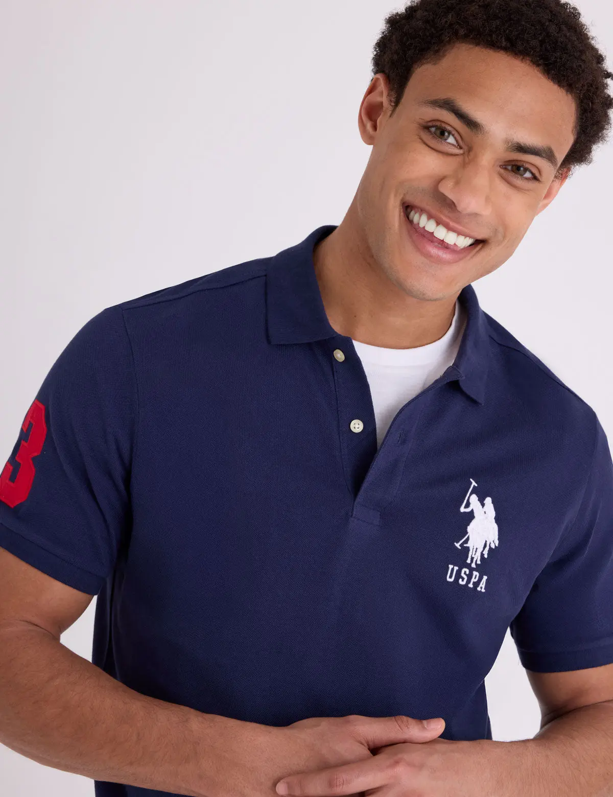 BIG LOGO SOLID POLO SHIRT