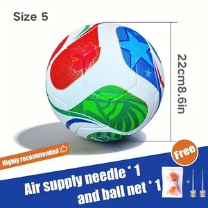 2026 High-Quality Football Standard Size 5 for Youth and Adult Training and Competition Use Seamless Waterproof Soccer Ball