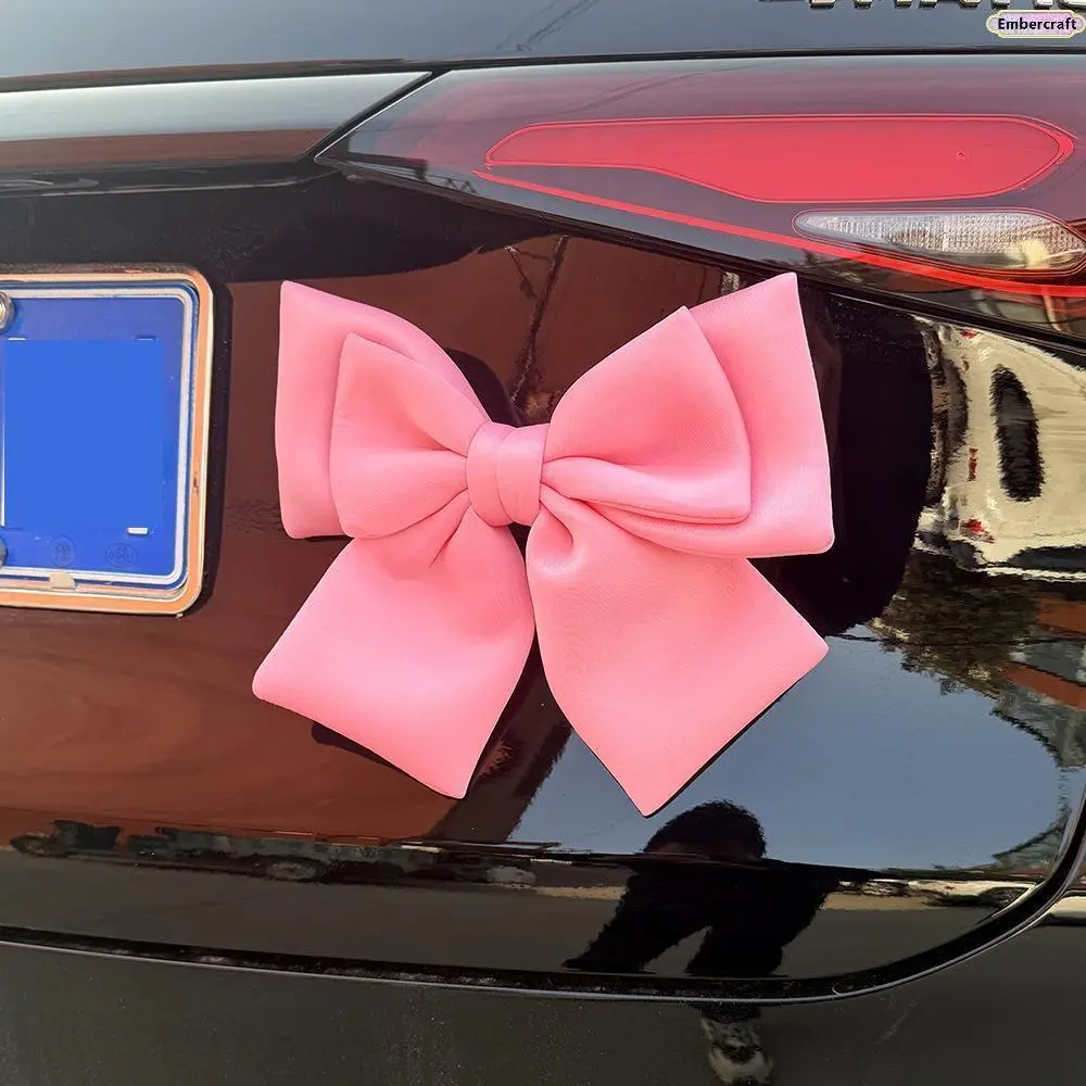 Women's Cute Car Bow Decor - Girly Car Accessories, Waterproof Vehicle Decoration, Exterior Accessories for SUV, Sedan & Motorcycle, Daily Driving & Photo Styling Ornament, Car Accessories Cute Car Decals Car Sticker Decal