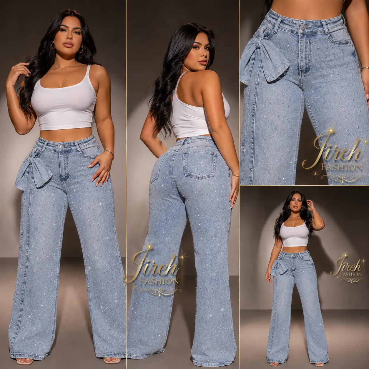 Coquette Rhinestone Jean