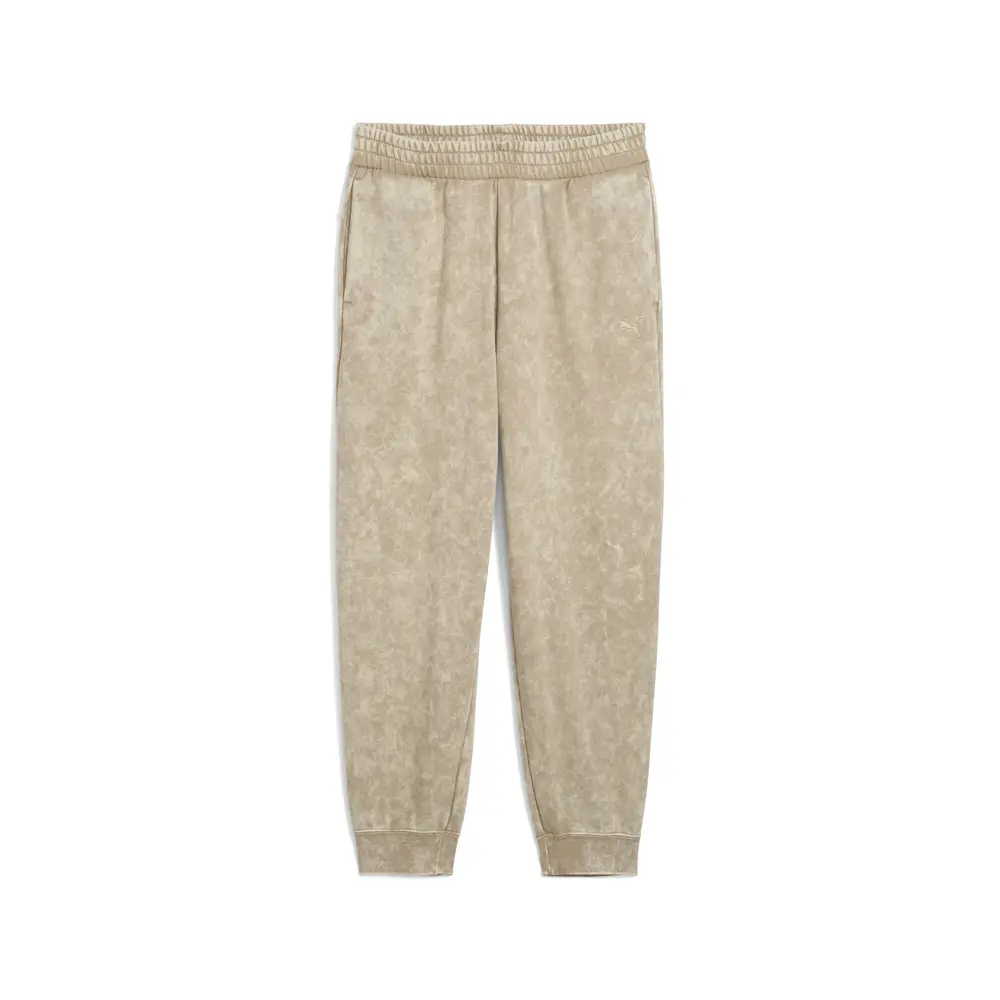 PUMA Womens Essentials Elevated Comfort Wash Sweatpants Casual - Beige