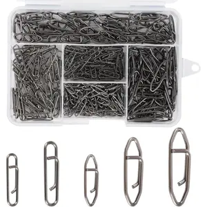 330 count Speed Clips for Fishing Lures, Fishing Clips Quick Change Topwater Speed Clips for Freshwater Saltwater Crankbait Popper Lures Fast Link Snap Connector