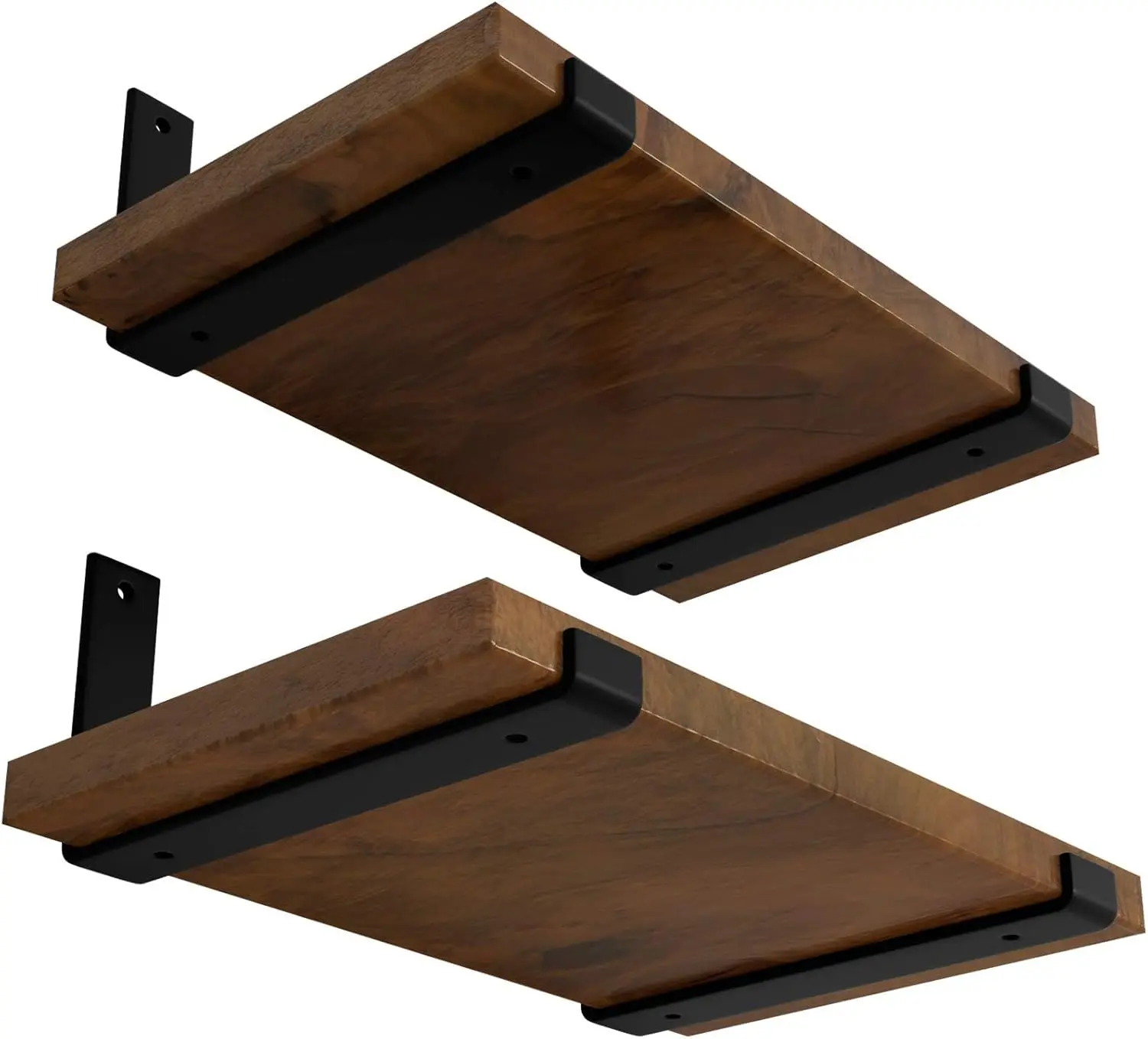12 inch Shelf Bracket for DIY Floating Shelf, 1/5 inch Thick Heavy Duty Bracket, 4 Pack, 11.25 x 6 x 1.5