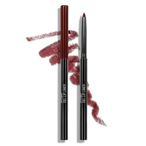 Perfect Pout Matte Retractable Gel Lip Liner Pencil, Rich Creamy Long Lasting Color, Well-Defined and Flawless Application, Vegan & Cruelty-Free - Red Bare To Comment Makeup Eyeliner
