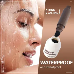 [Waterproof Eyebrow Pencil] Long-Lasting, Waterproof BROW Liquid Eyebrow Pencil |   Easy to Apply, Perfect for All Skin Types, Sweat-Resistant, Natural Look smudge  proof  brow  gel Waterproof Solid Core Eyebrow Pencil Tinted Eyebrow Mascara Duo