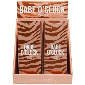 Sets Dúo Labial Babe O'Clock Beauty Creations - Venta al por Mayor 6 Sets (LD01)