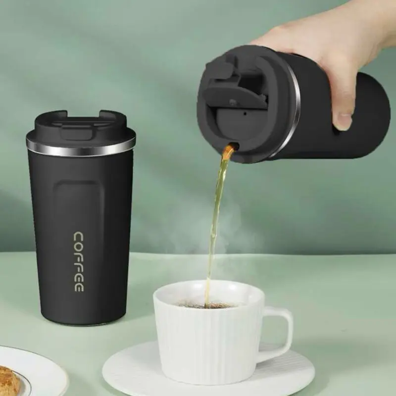 Coffee cup 17oz, stainless steel,Insulated Coffee Mug with Lid, Leakproof Coffee Thermos, Coffee Tumbler for Hot&Cold Drinks, Stainless Steel  Thermal Cup for Men Women