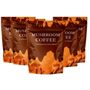 Organic Mushroom Coffee Pack of 5 | Natural Nootropic Blend | Clean Energy & No Crash