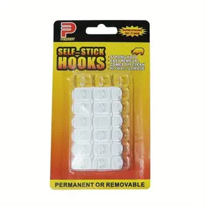 20pcs/set Mini Wall Hooks For Hanging Indoor Christmas Decorations, Lights, Vine Plants And Cables, Indoor Light Clips