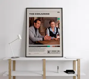 The Conjuring,James Wan, Minimalist Movie Poster, Vintage Retro Art Print, Wall Art Print.