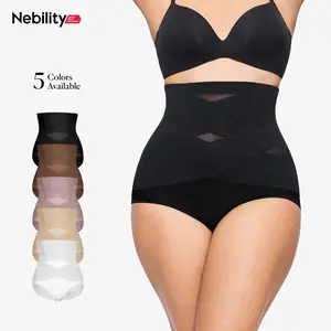 Nebility Women Hi-Waist Double Core Shaping Panty Basic Compression Womenswear