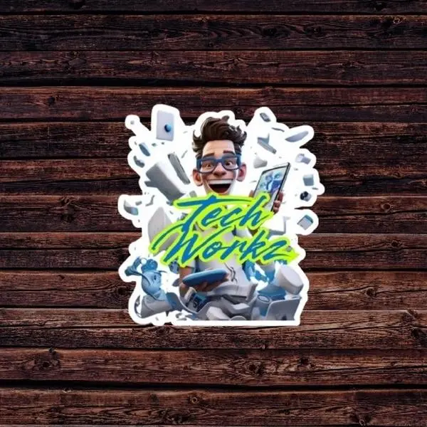TechWorkz Club Stickers - Fun and Colorful Stickers for Tech Enthusiasts, Ideal for Collecting and Displaying