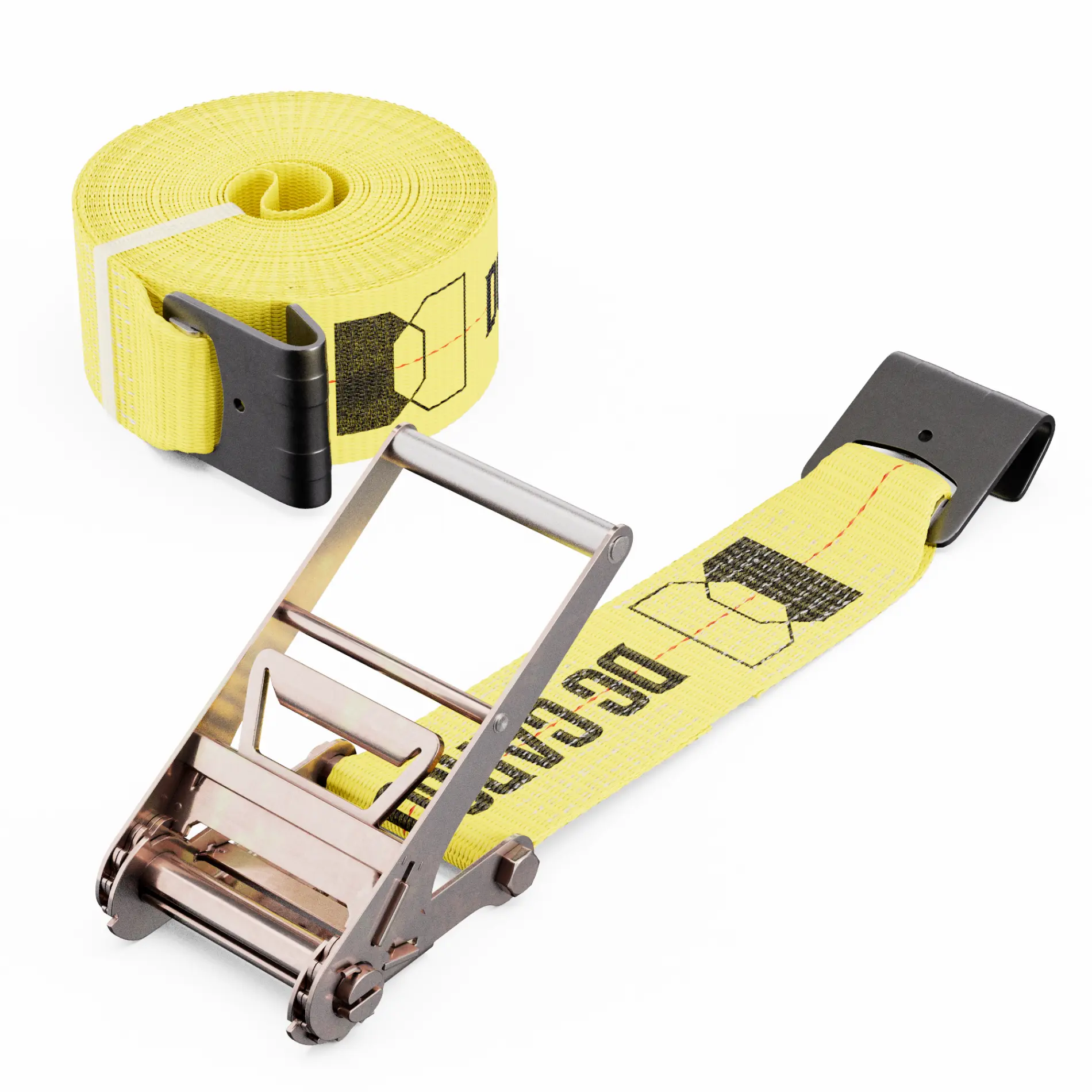 4 inch Ratchet Strap with Flat Hooks 4 inch Ratchet Strap with Flat Hooks