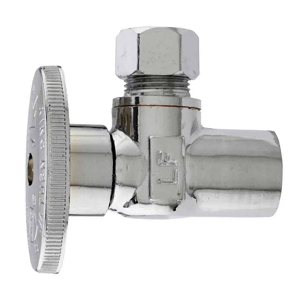 Plumb Pak 171332 Copper Chrome Finish Angle Supply Stop Valve - 0.5 x 0.37 in. Master Plumber Water Control Fitting