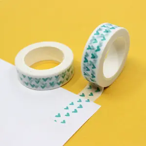 Blue Hearts Pattern Washi